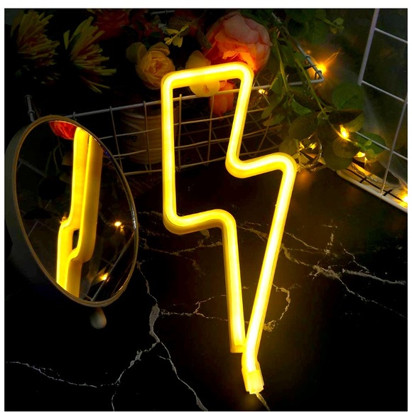 Neon Yellow Lightning LED Room/Wall/Party Decor - Picture 2 of 8